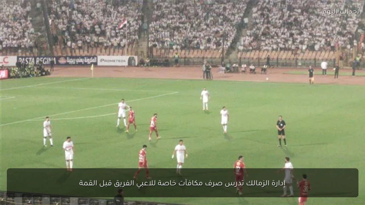 إدارة الزمالك تدرس صرف مكافآت خاصة للاعبي الفريق قبل القمة