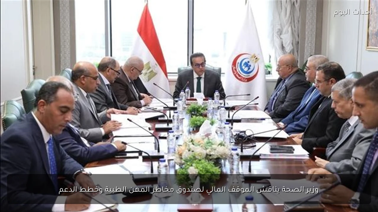 وزير الصحة يناقش الموقف المالي لصندوق مخاطر المهن الطبية وخطط الدعم